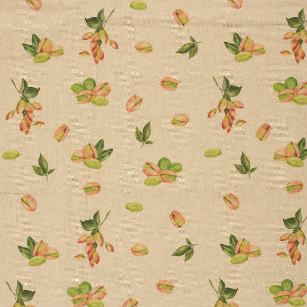 Linen Look fabric Beige matte 