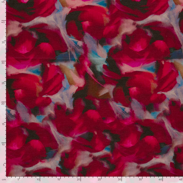 Punta di Roma fabric Abstract Dark Red