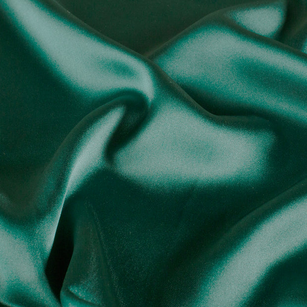 Satin fabric Unicolour Dark Green
