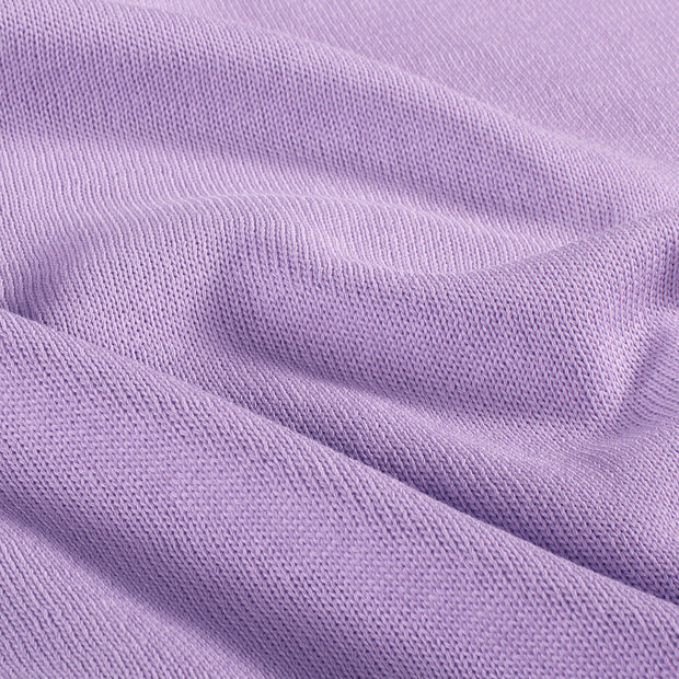 Heavy Knit fabric Unicolour Lila