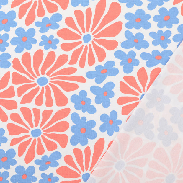 Jersey fabric Red printed 