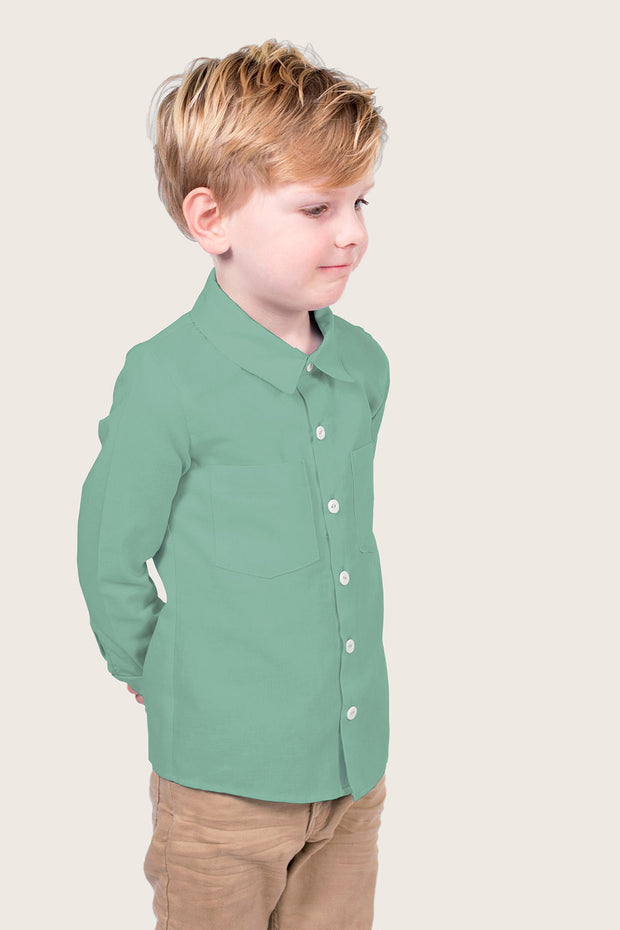 Viscose Poplin fabric Unicolour Dark Mint