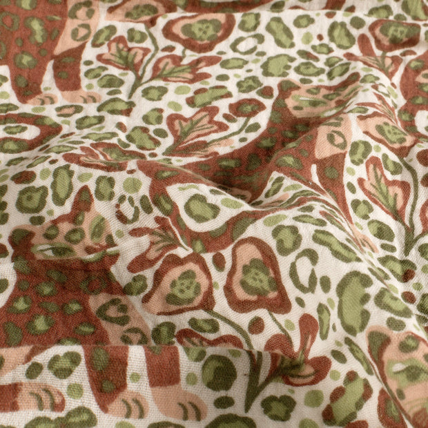 Muslin fabric Panther Off White
