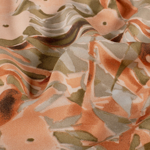 Viscose Twill fabrik Abstrakt Ziegel