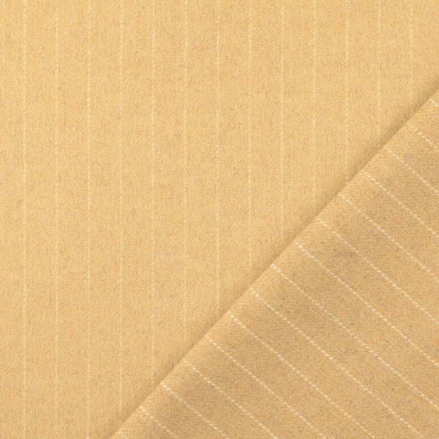 Walkloden fabrik Beige garngefärbt 