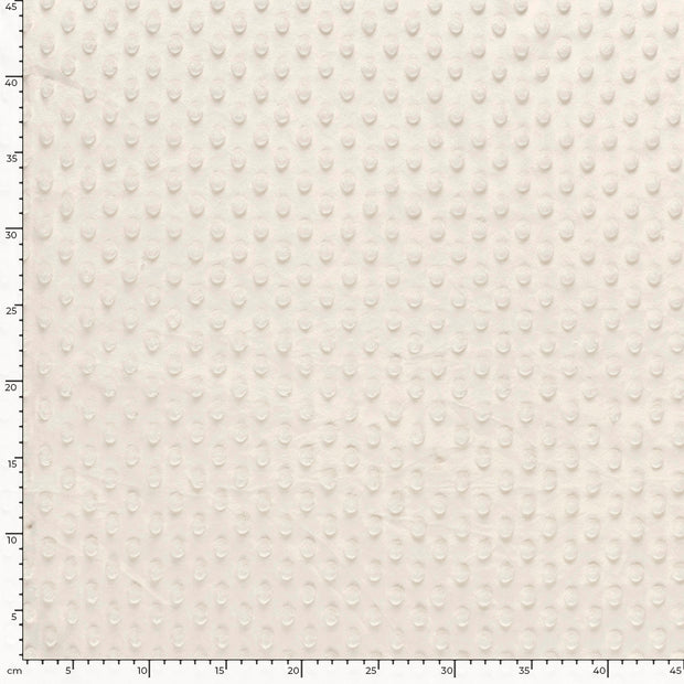 Minky fabric Unicolour Off White