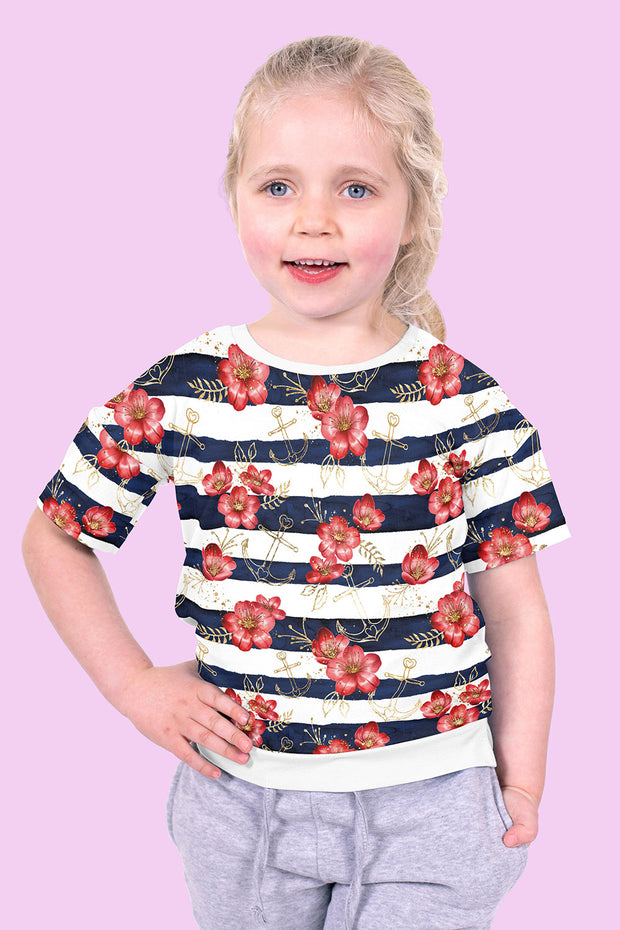 Jersey fabric Navy soft 