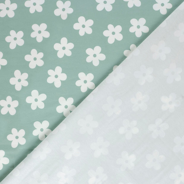 Jersey tissu fleurs imprimé 