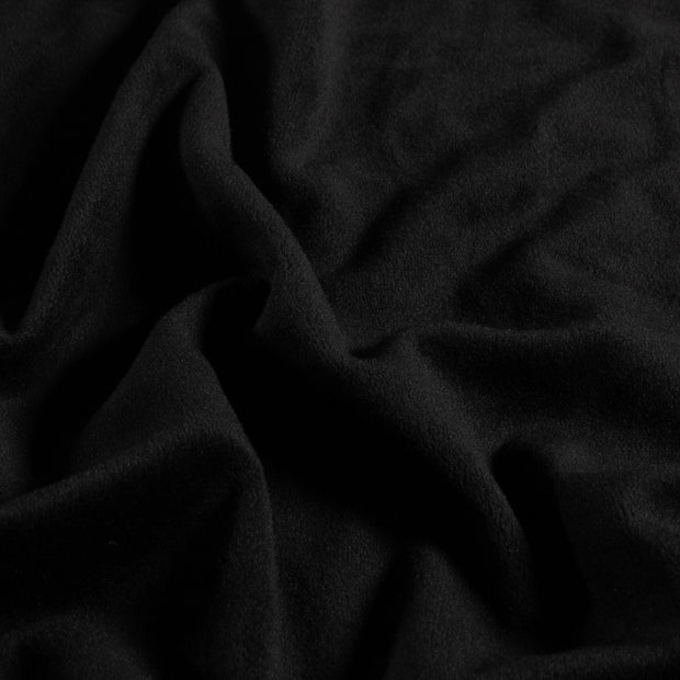 Supersoft Velvet fabrik Uni Schwarz