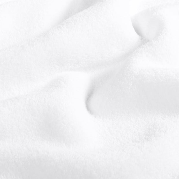 Coral Fleece fabric Unicolour Optical White