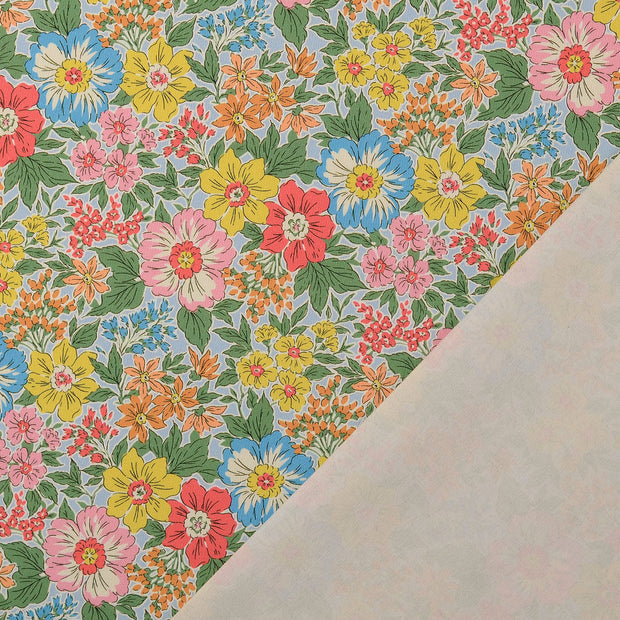 Twill fabric Flowers Multicolor