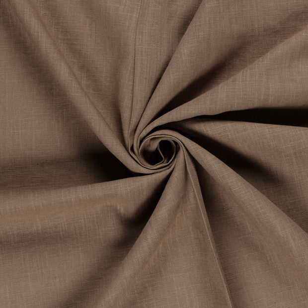 Linen fabric Taupe Grey 
