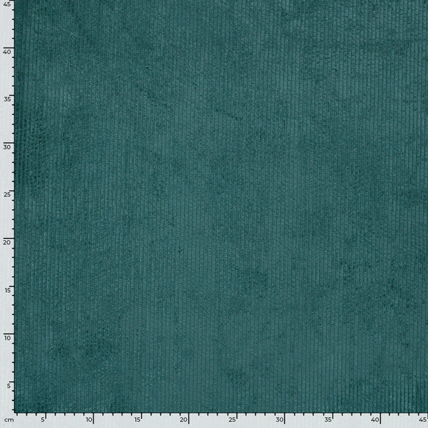 Corduroy 4.5w fabric Unicolour Turquoise