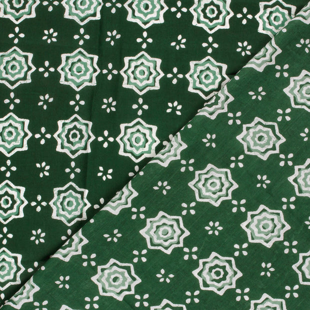 Voile fabric Abstract printed 