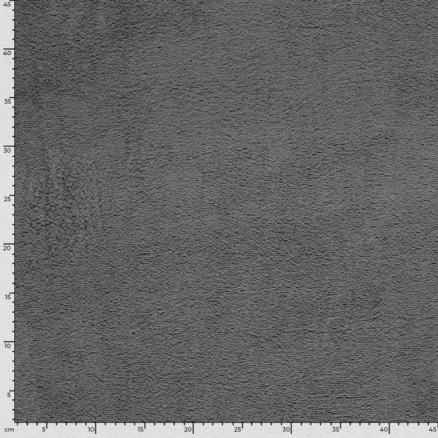 Terry Towelling fabric Unicolour Grey