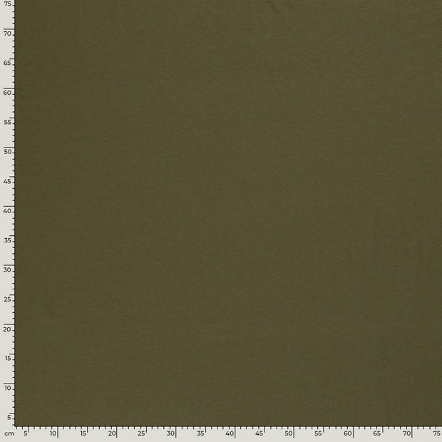 Bamboo Jersey fabric Unicolour Khaki Green