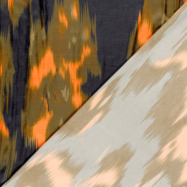 Satin fabric Abstract printed 