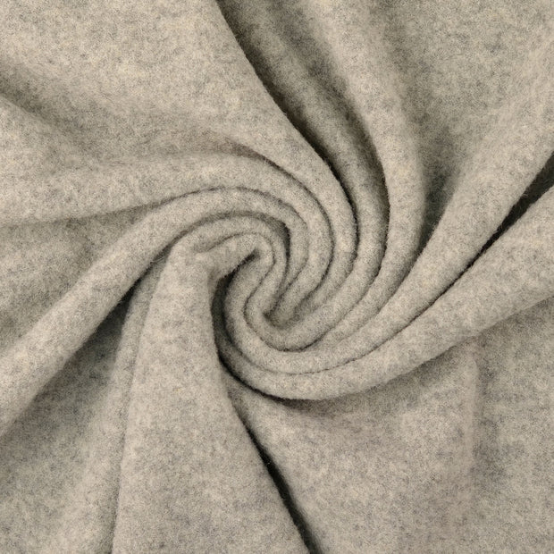 Wool Boucle fabric Grey 