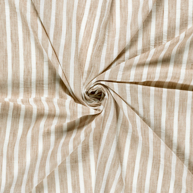 Woven Polyester fabric Beige printed 