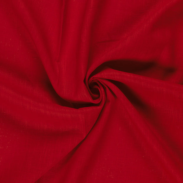 Linen fabric Dark Red 