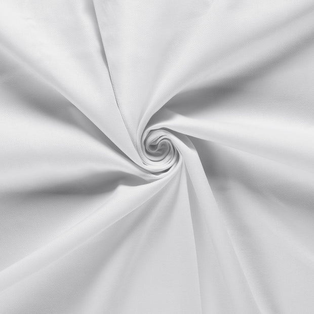 Denim fabric White pre-washed 