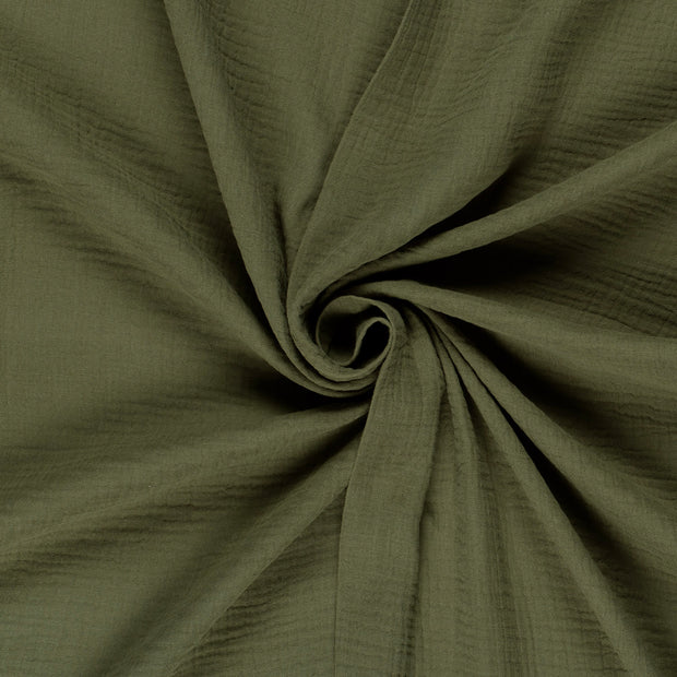Muslin fabric Forest Green 