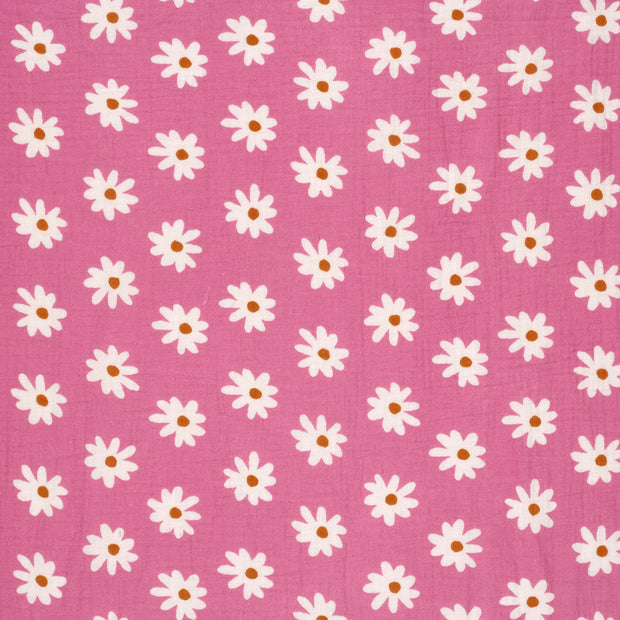 Muslin fabric Pink matte 