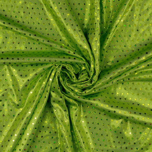 Polyester Jersey fabric Apple Green coated 