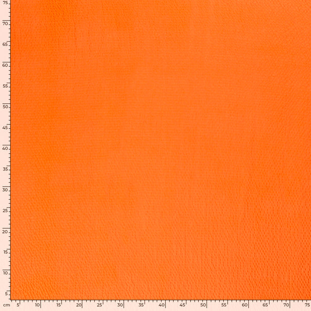 Viscose Bubble fabric Unicolour Orange