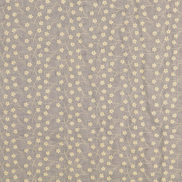 Lace fabric Flowers Light Grey
