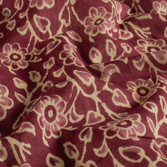 Voile printed Flowers Red