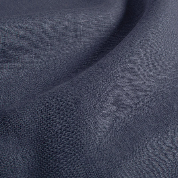 Linen fabric Unicolour Steel Blue