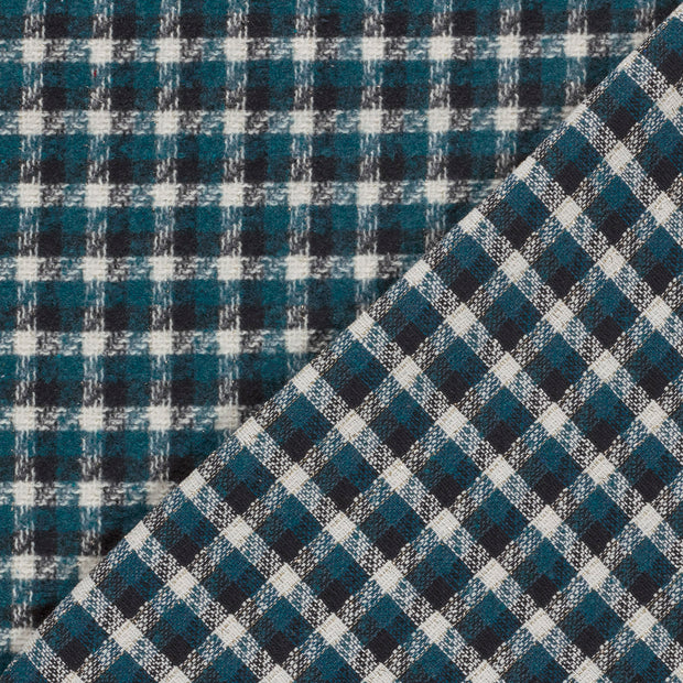 Jacquard fabrik Karo's gebürstet 