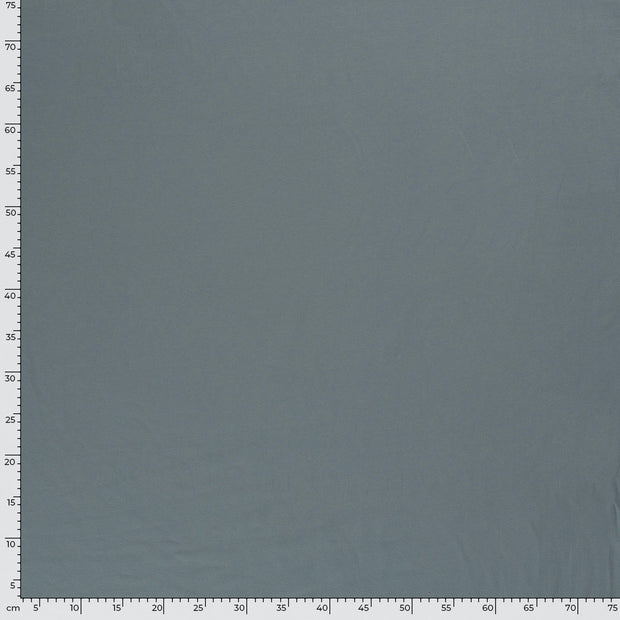 French Terry fabric Unicolour Steel Blue