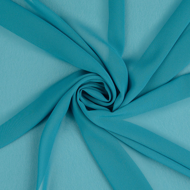 Chiffon fabric Petrol 