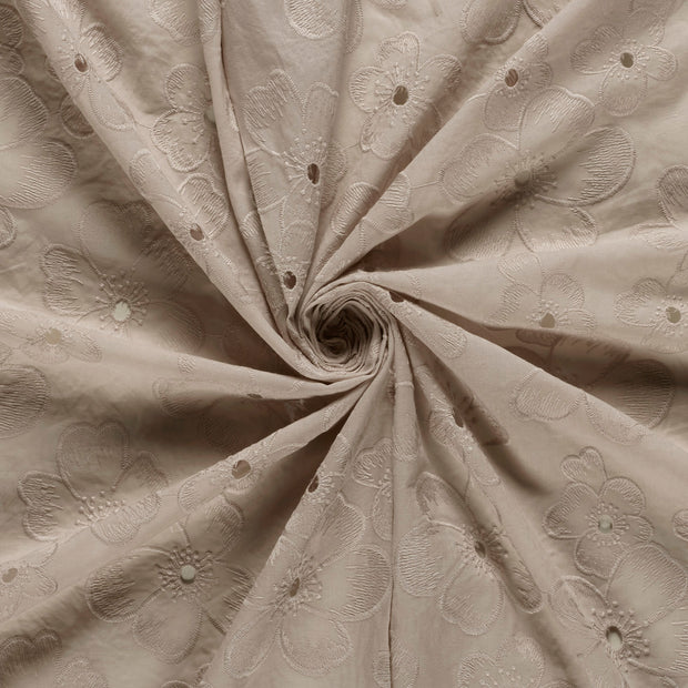 Cotton Poplin fabric Beige 