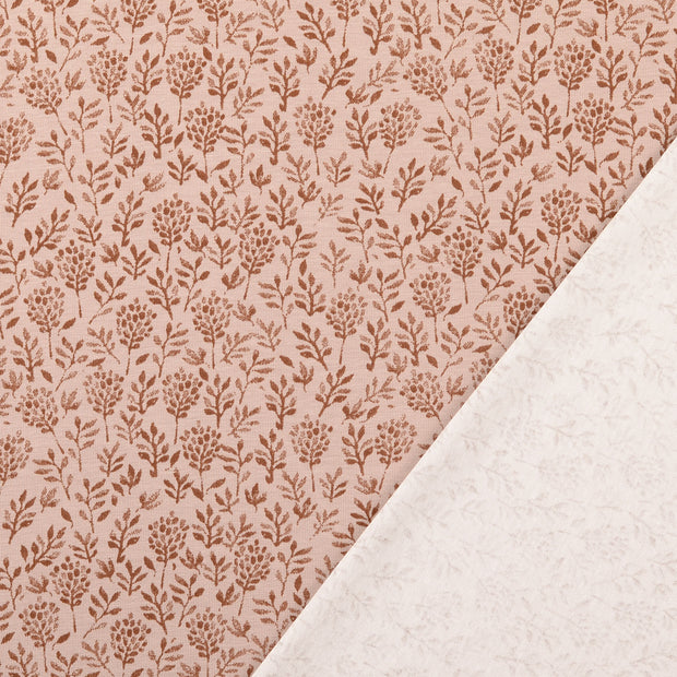 Jersey fabric Brown printed 