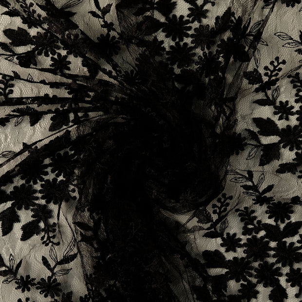 Lace fabric Black 
