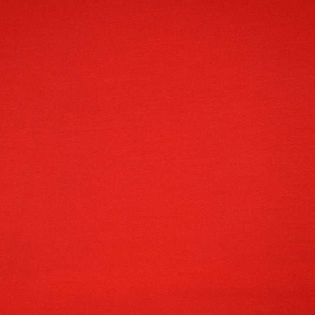 French Terry fabric Unicolour Red