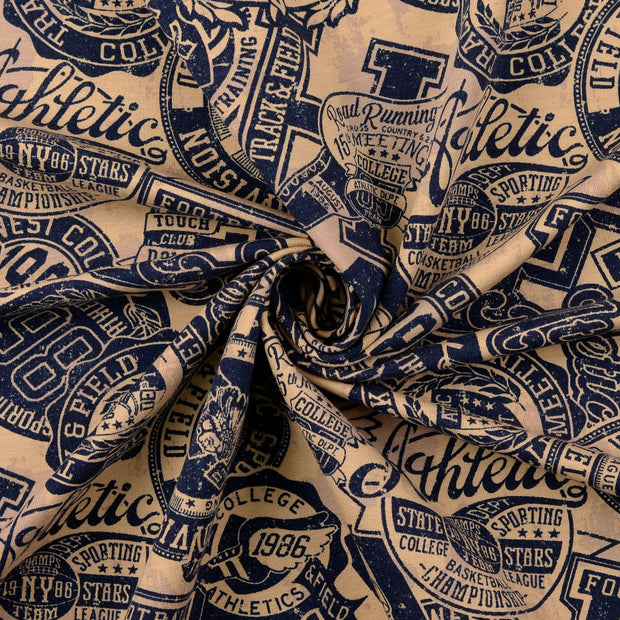 French Terry fabric Navy 