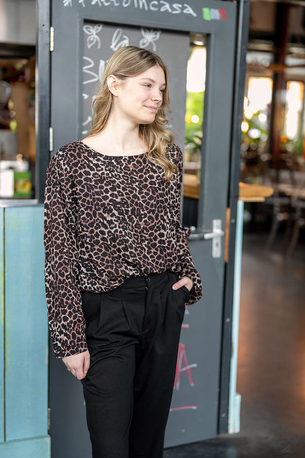 Satin fabric Panther 