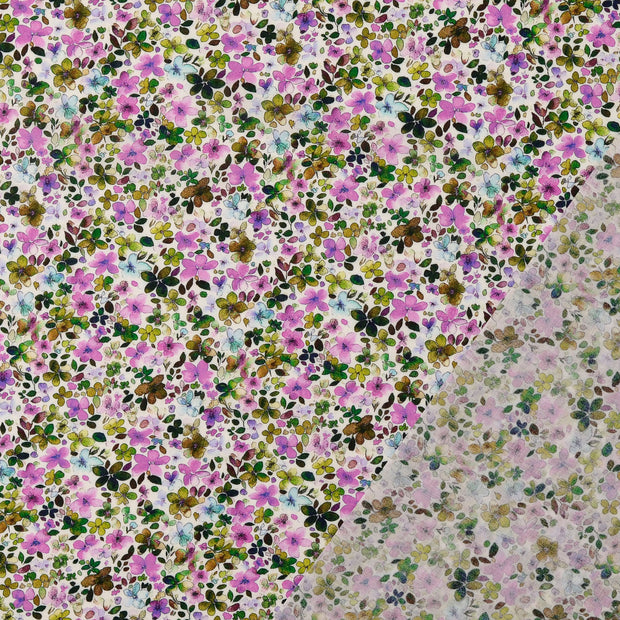 Voile fabric Multicolor digital printed 