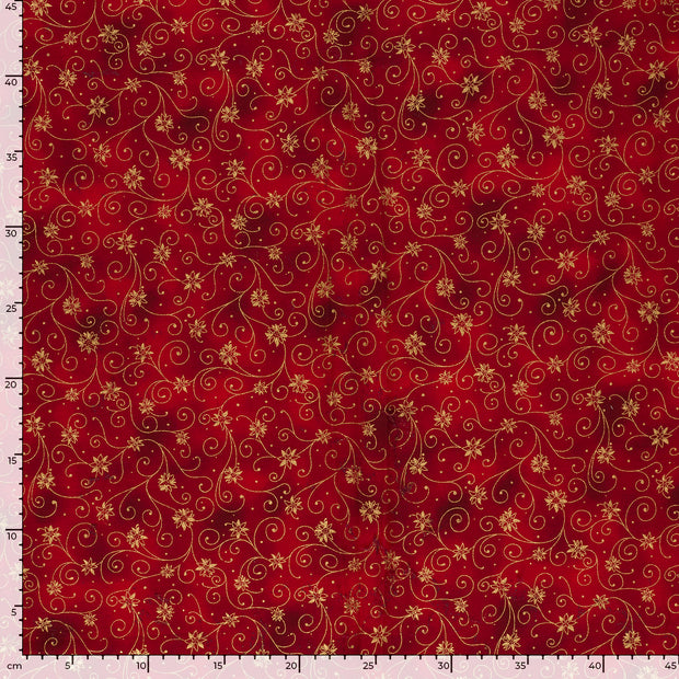  fabric Stars Red