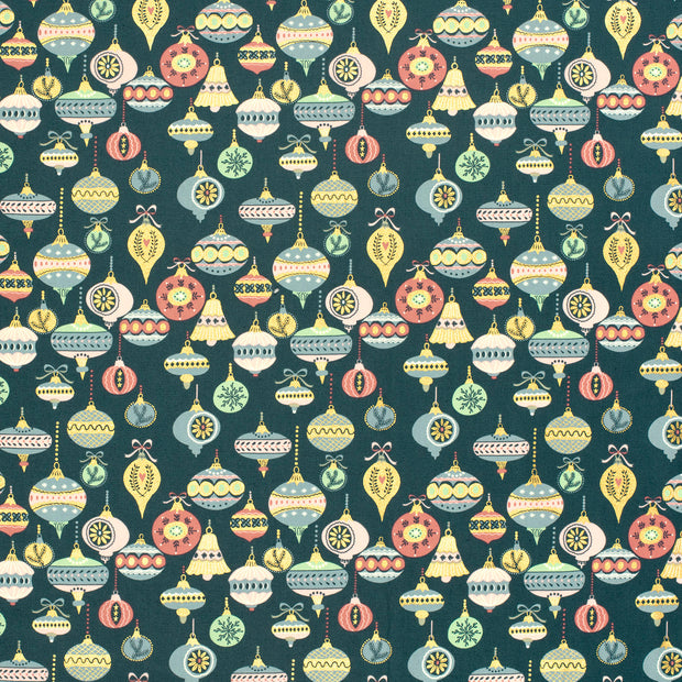 Cotton Poplin fabric Petrol 