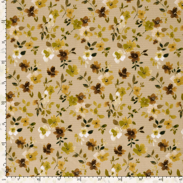 Waffle piqué fabric Oker