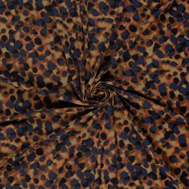 Viscose Vortex Jersey fabrik Ziegel bedruckt 