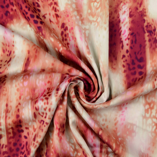 Viscose Satin fabric Wine red 