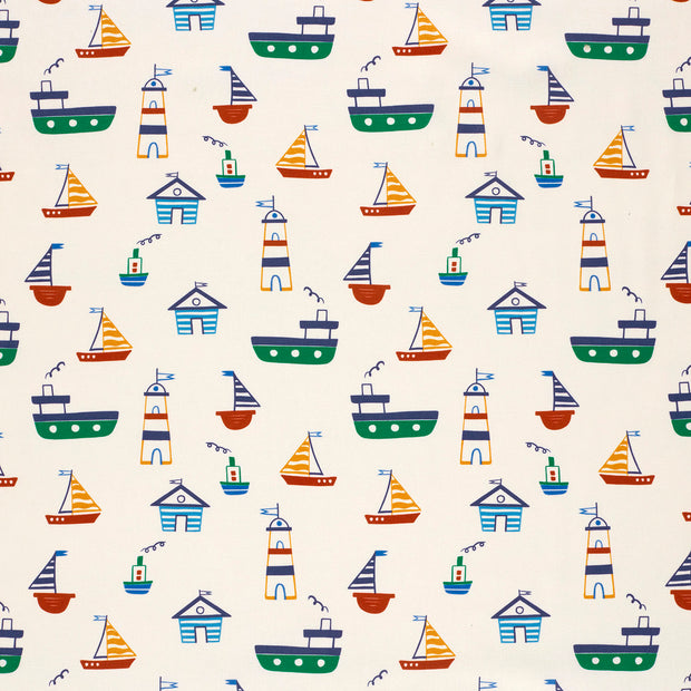 Cotton Poplin fabric Off White matte 