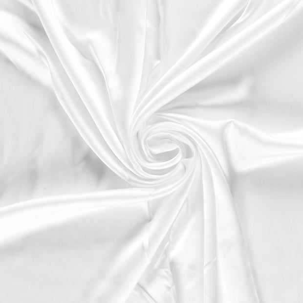 Satin fabric Optical White 