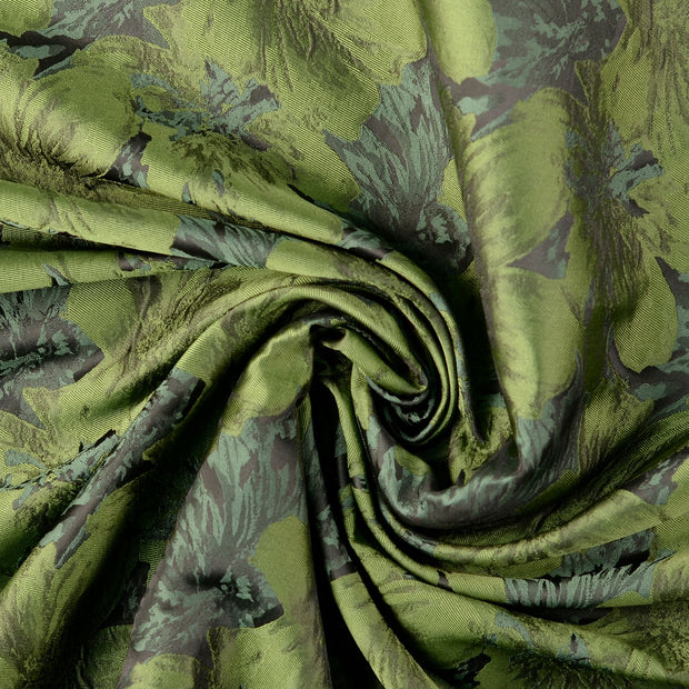 Jacquard fabric Olive Green 